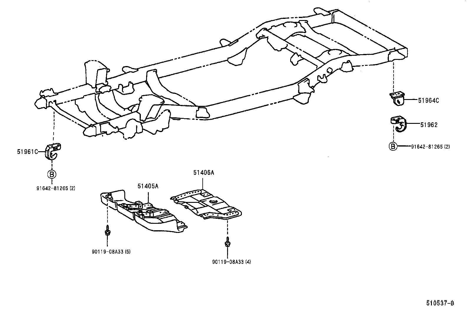  LAND CRUISER 90 |  SUSPENSION CROSSMEMBER UNDER COVER