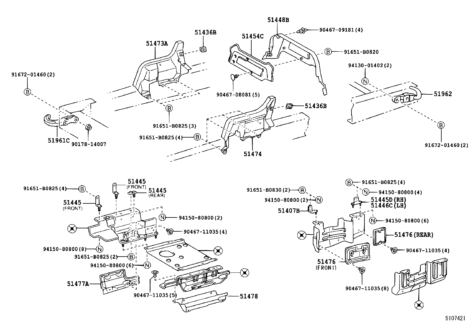  DYNA |  SUSPENSION CROSSMEMBER UNDER COVER