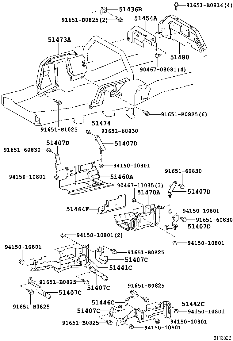  DYNA |  SUSPENSION CROSSMEMBER UNDER COVER