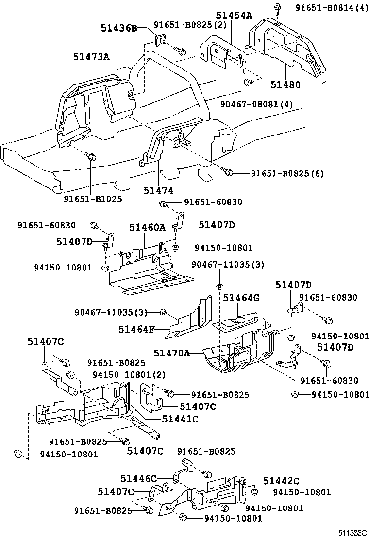  DYNA |  SUSPENSION CROSSMEMBER UNDER COVER