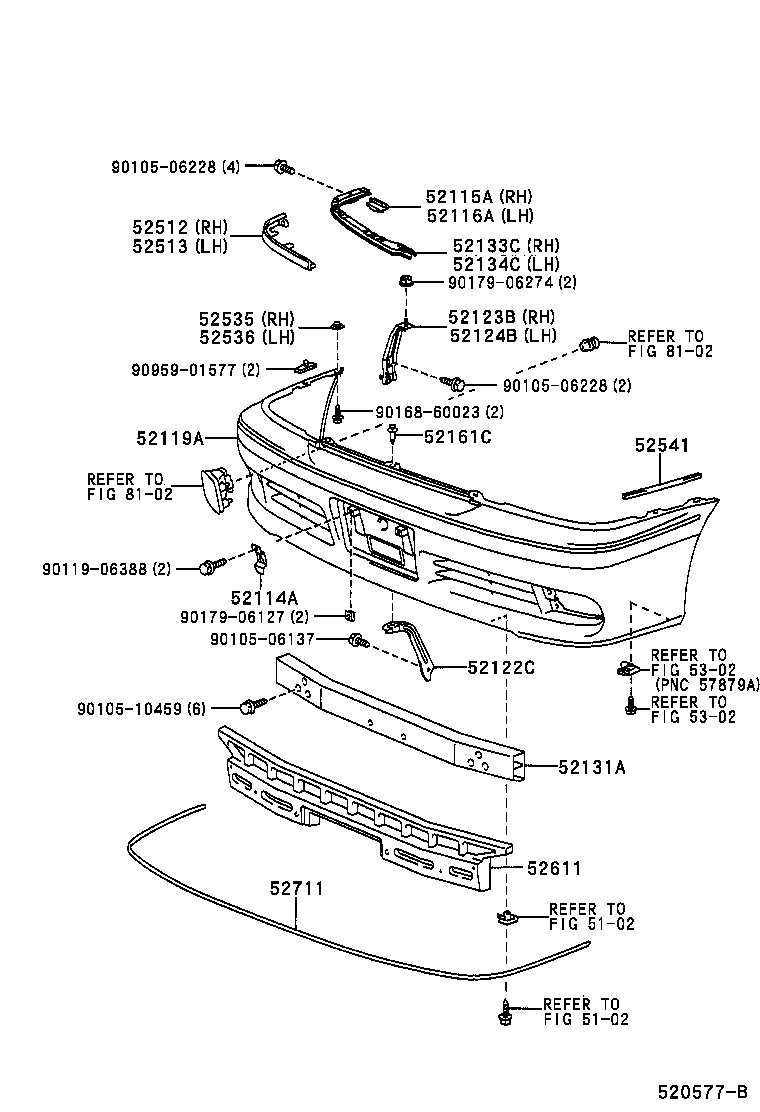  CROWN |  FRONT BUMPER BUMPER STAY