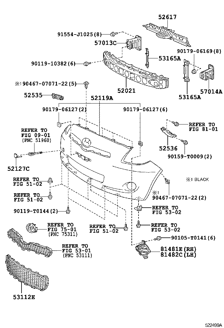  YARIS ASIA |  FRONT BUMPER BUMPER STAY