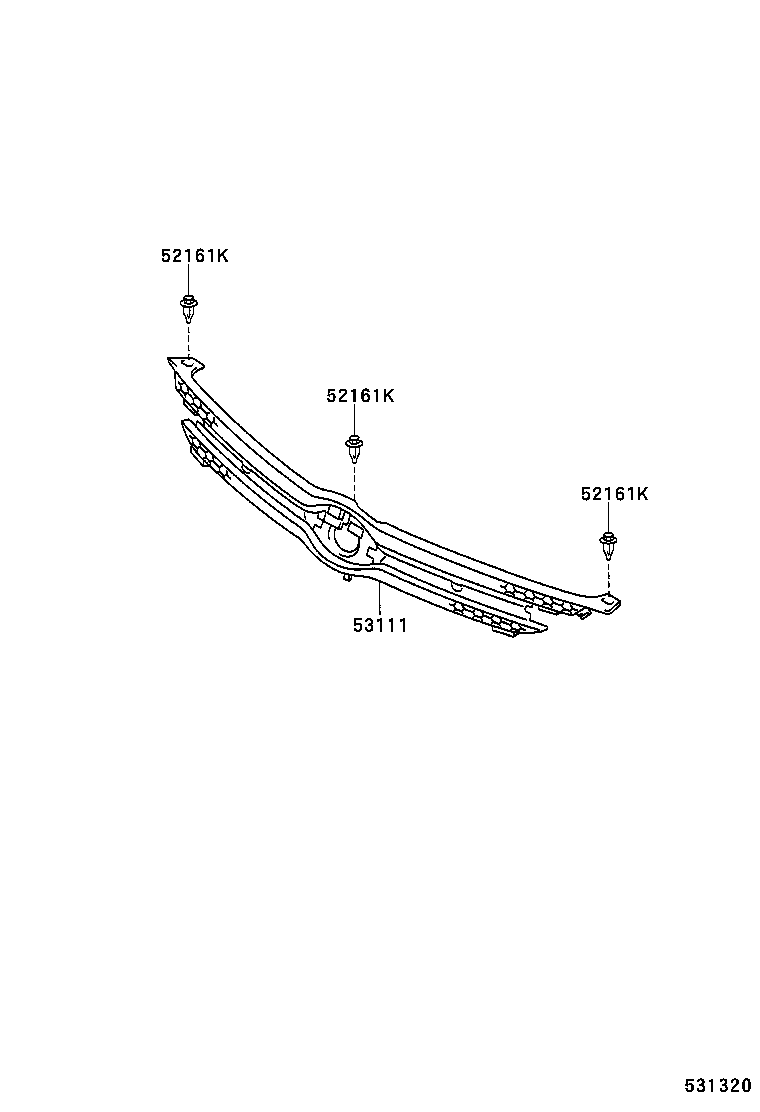  YARIS ECHO |  RADIATOR GRILLE