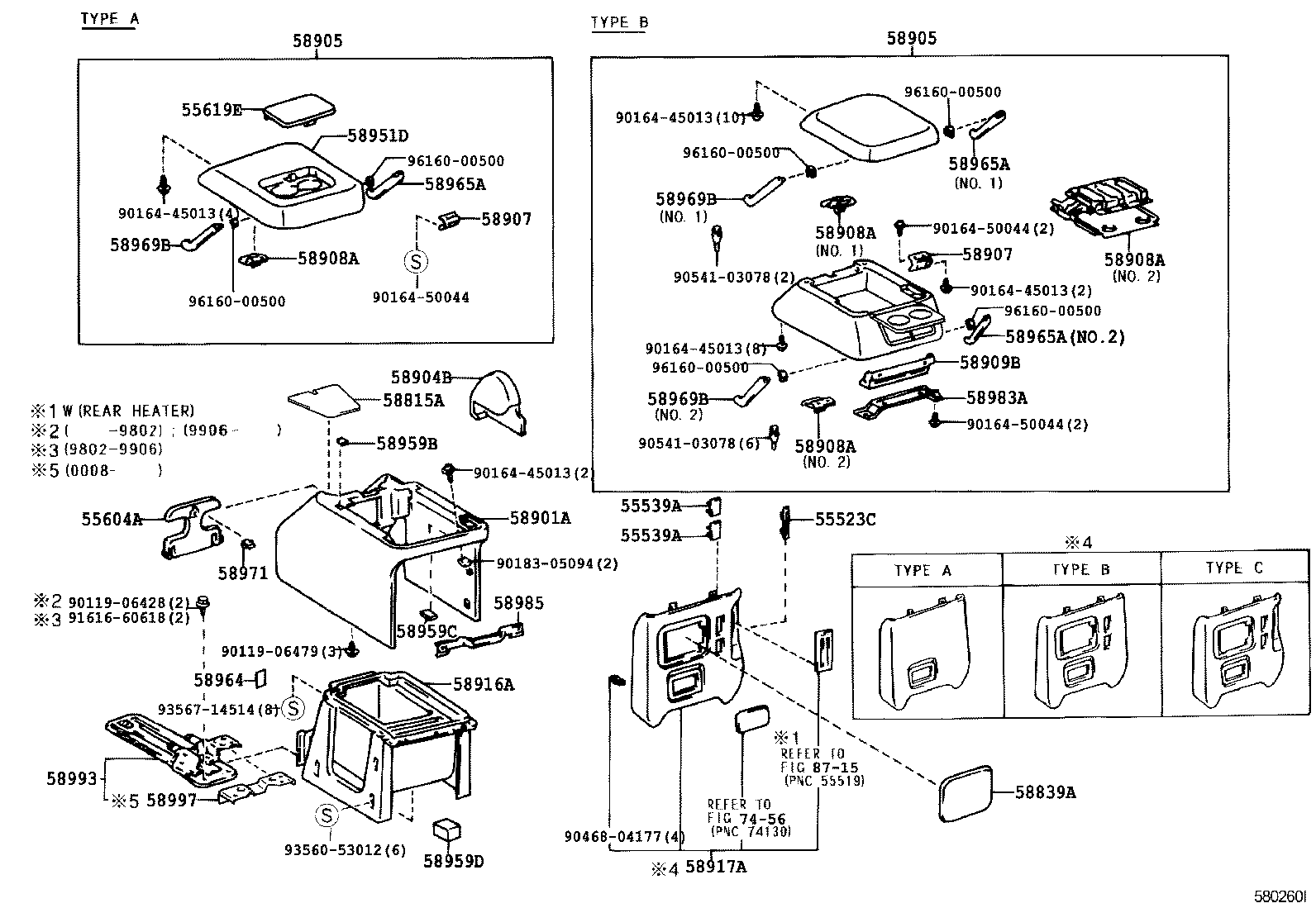  LAND CRUISER 90 |  CONSOLE BOX BRACKET