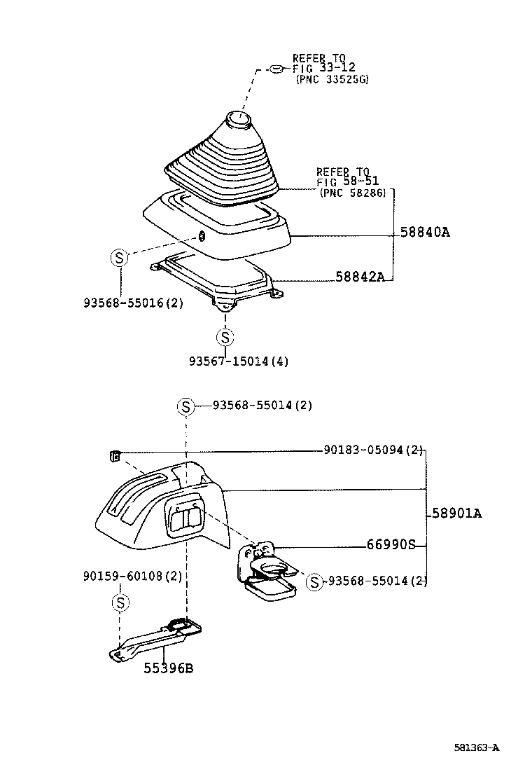  TOWNACE LITEACE |  CONSOLE BOX BRACKET