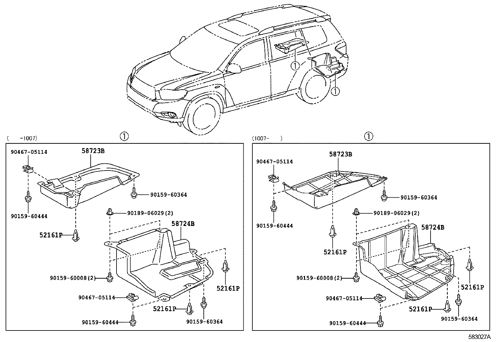  HIGHLANDER KLUGER |  FLOOR PAN LOWER BACK PANEL