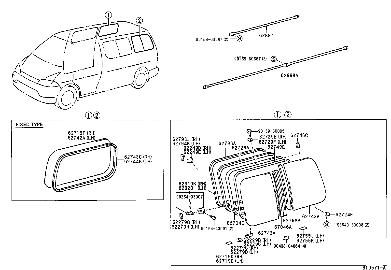  HIACE HIACE S B V |  SIDE WINDOW