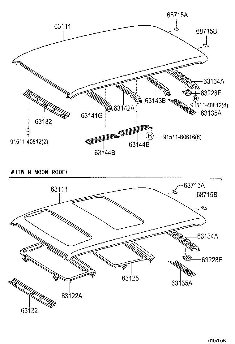  TOWNACE LITEACE |  ROOF PANEL BACK PANEL