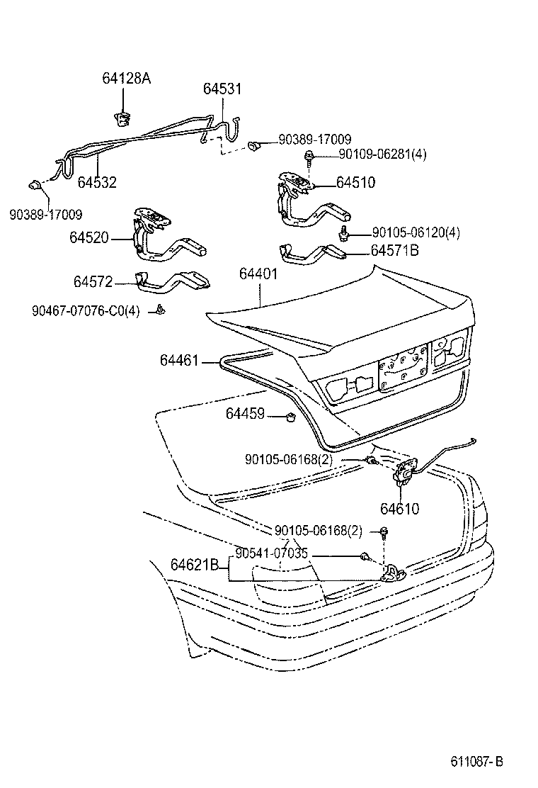  CROWN |  LUGGAGE COMPARTMENT DOOR LOCK