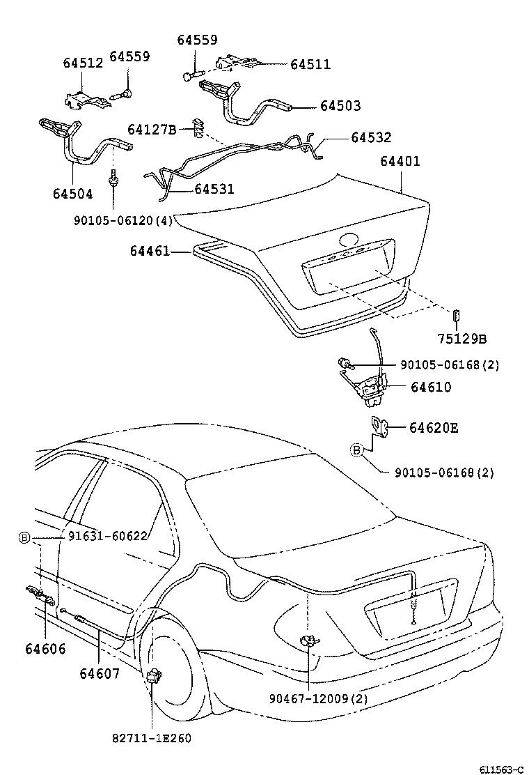  CAMRY |  LUGGAGE COMPARTMENT DOOR LOCK