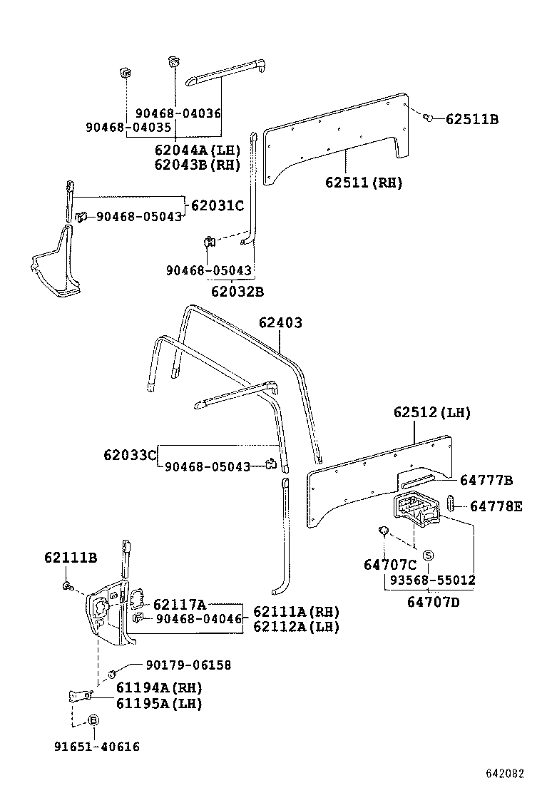  LAND CRUISER 70 |  INSIDE TRIM BOARD