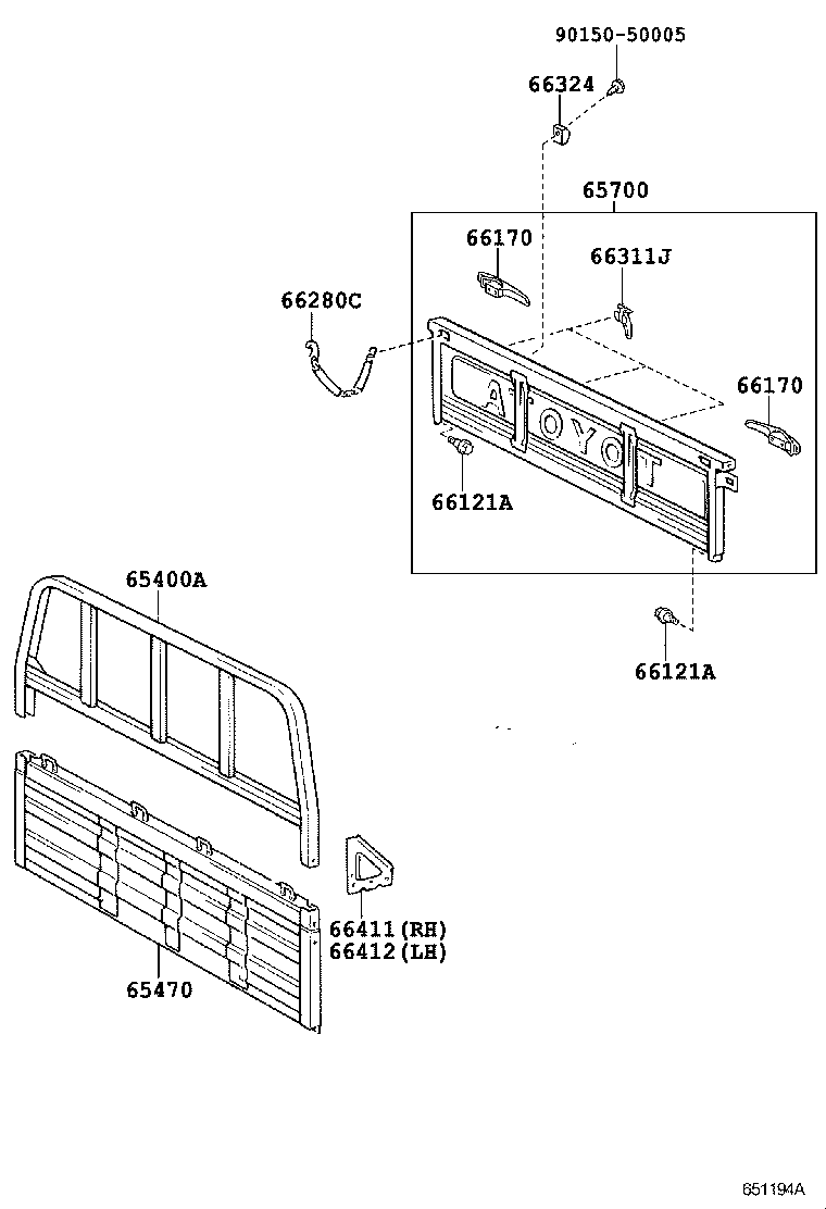  LAND CRUISER 70 |  REAR BODY GUARD FRAME TAIL GATE