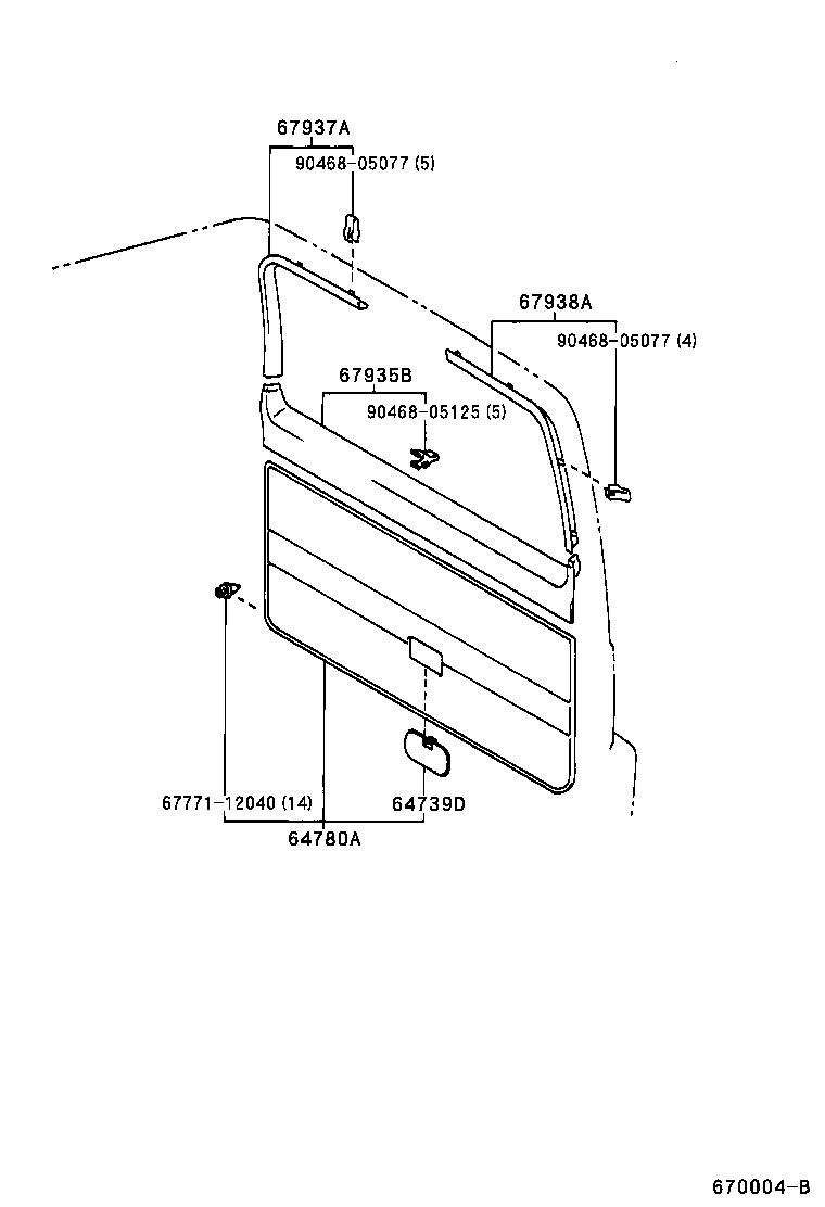  LAND CRUISER 90 |  BACK DOOR PANEL GLASS