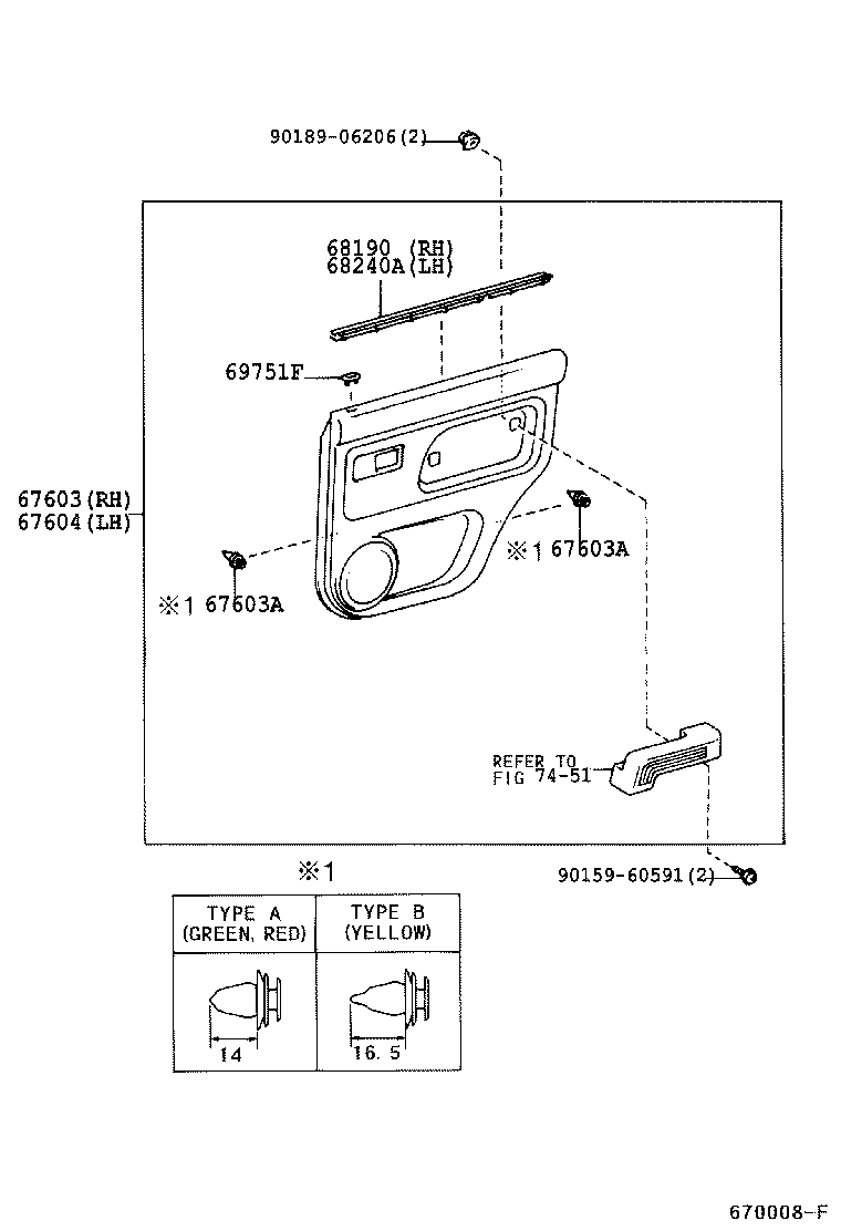  LAND CRUISER 90 |  REAR DOOR PANEL GLASS