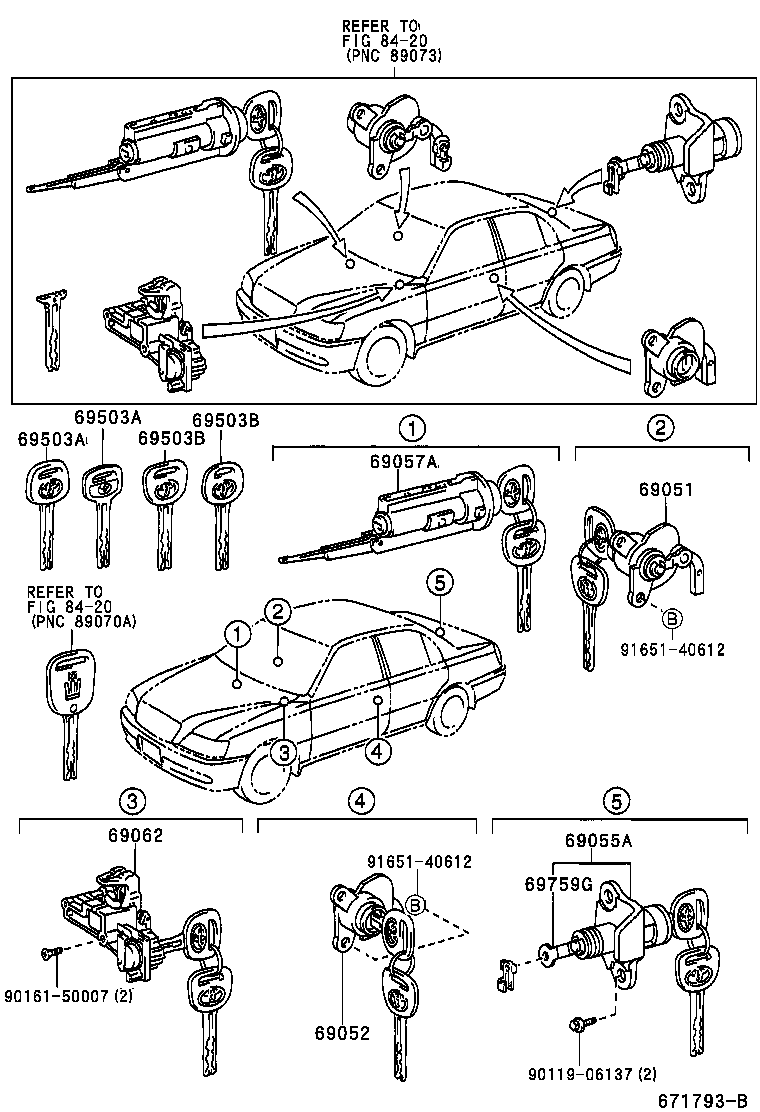  CROWN |  LOCK CYLINDER SET