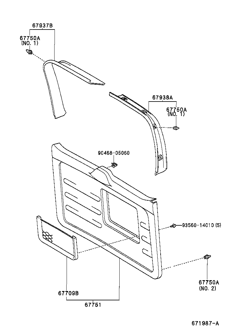  RAV4 |  BACK DOOR PANEL GLASS