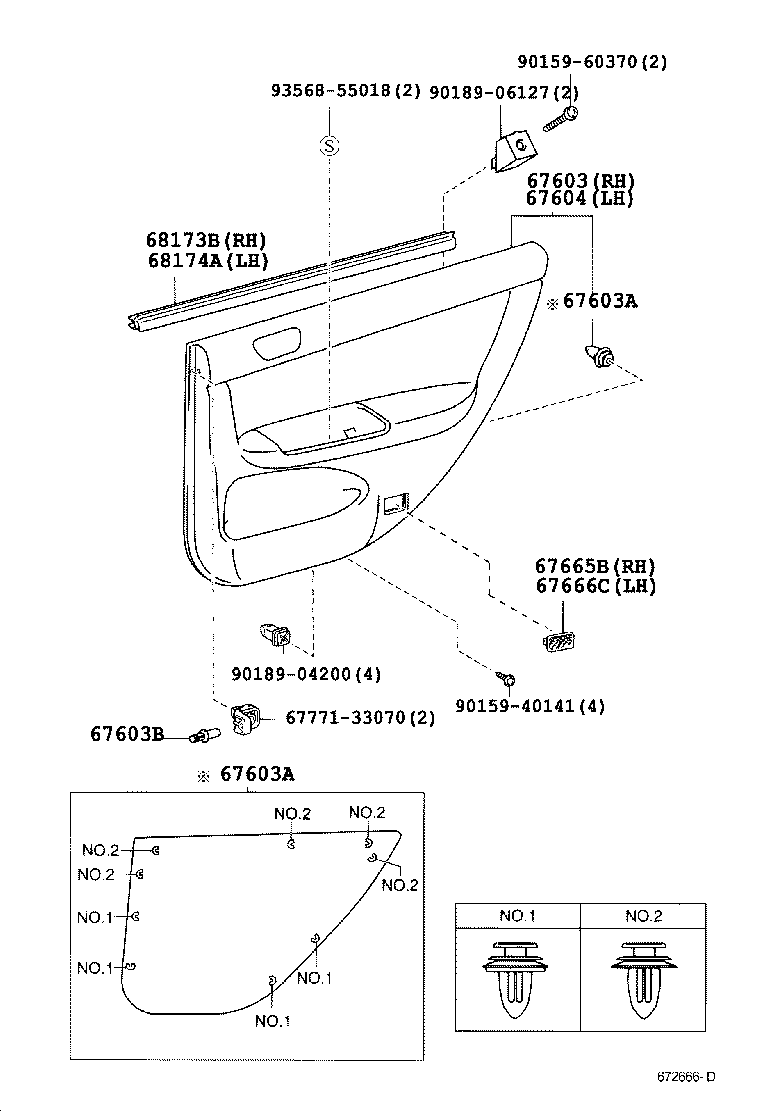  CAMRY |  REAR DOOR PANEL GLASS