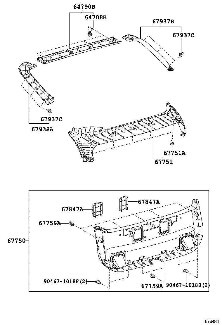  PRIUS CHINA |  BACK DOOR PANEL GLASS