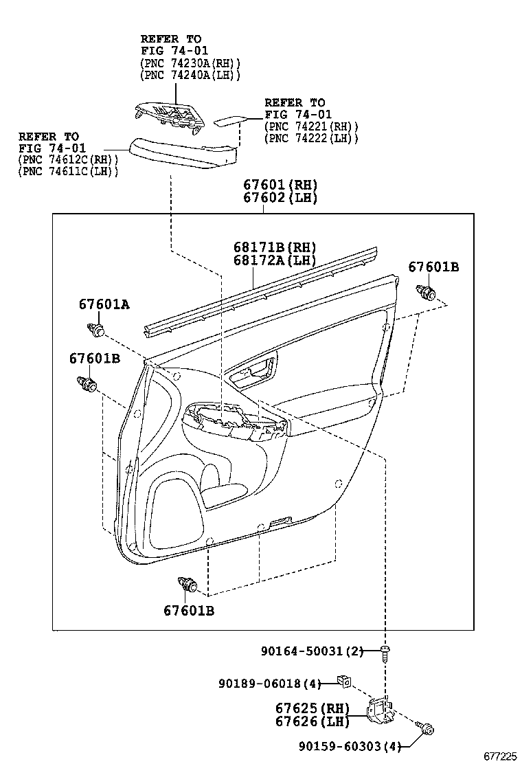  PRIUS PLUG IN HBD |  FRONT DOOR PANEL GLASS