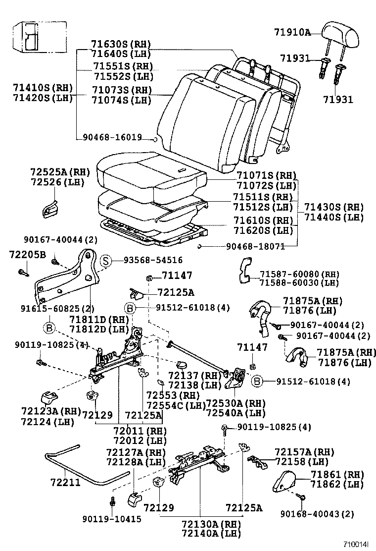  LAND CRUISER 90 |  SEAT SEAT TRACK