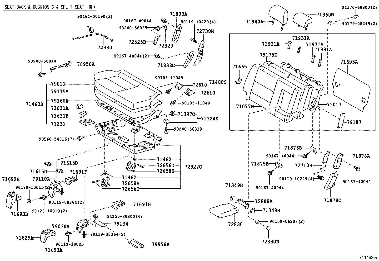  LAND CRUISER 90 |  SEAT SEAT TRACK