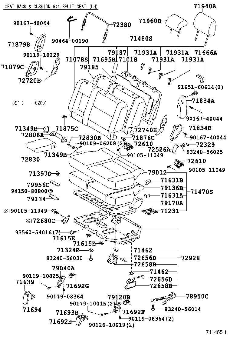  LAND CRUISER 90 |  SEAT SEAT TRACK