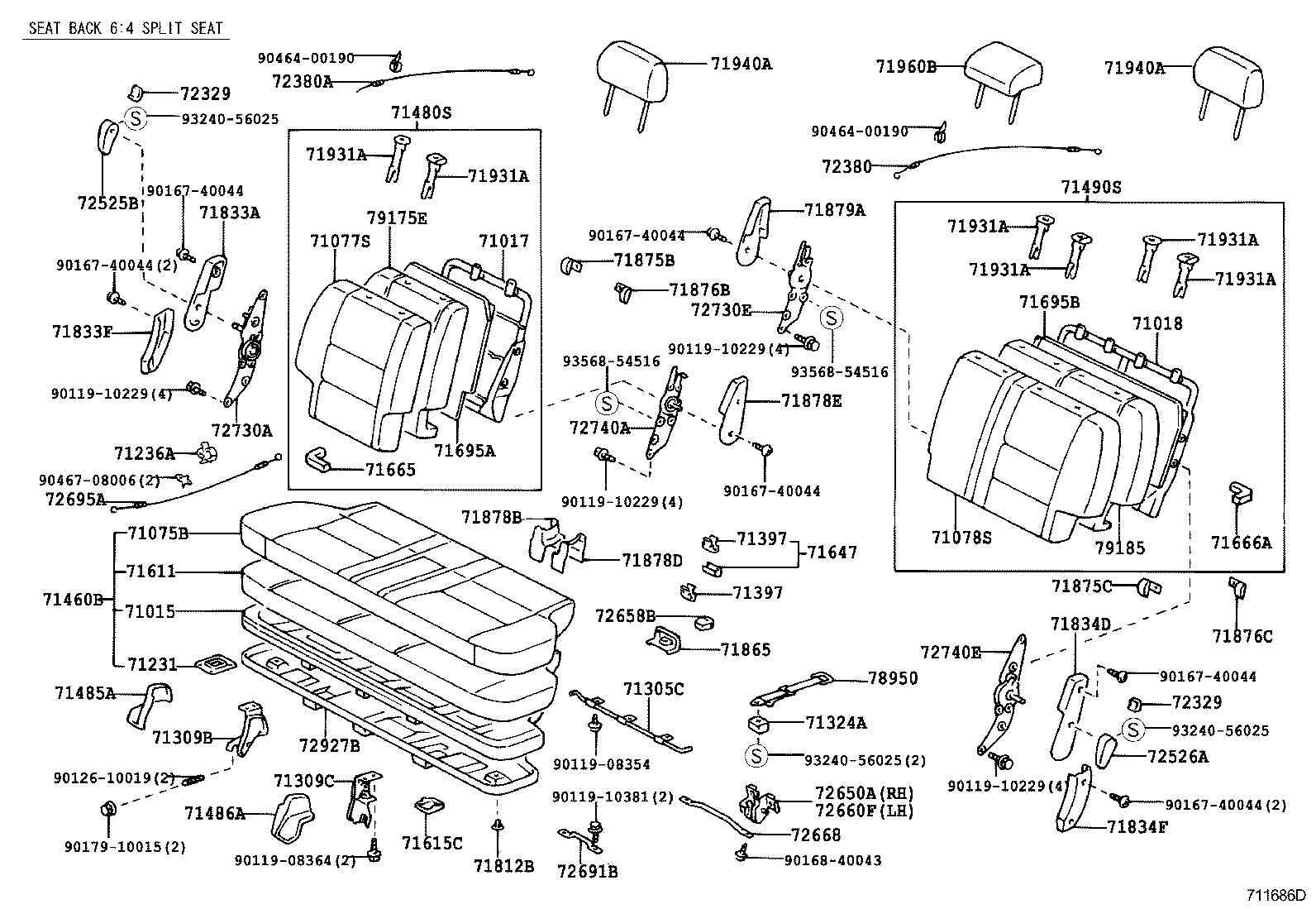  LAND CRUISER 90 |  SEAT SEAT TRACK