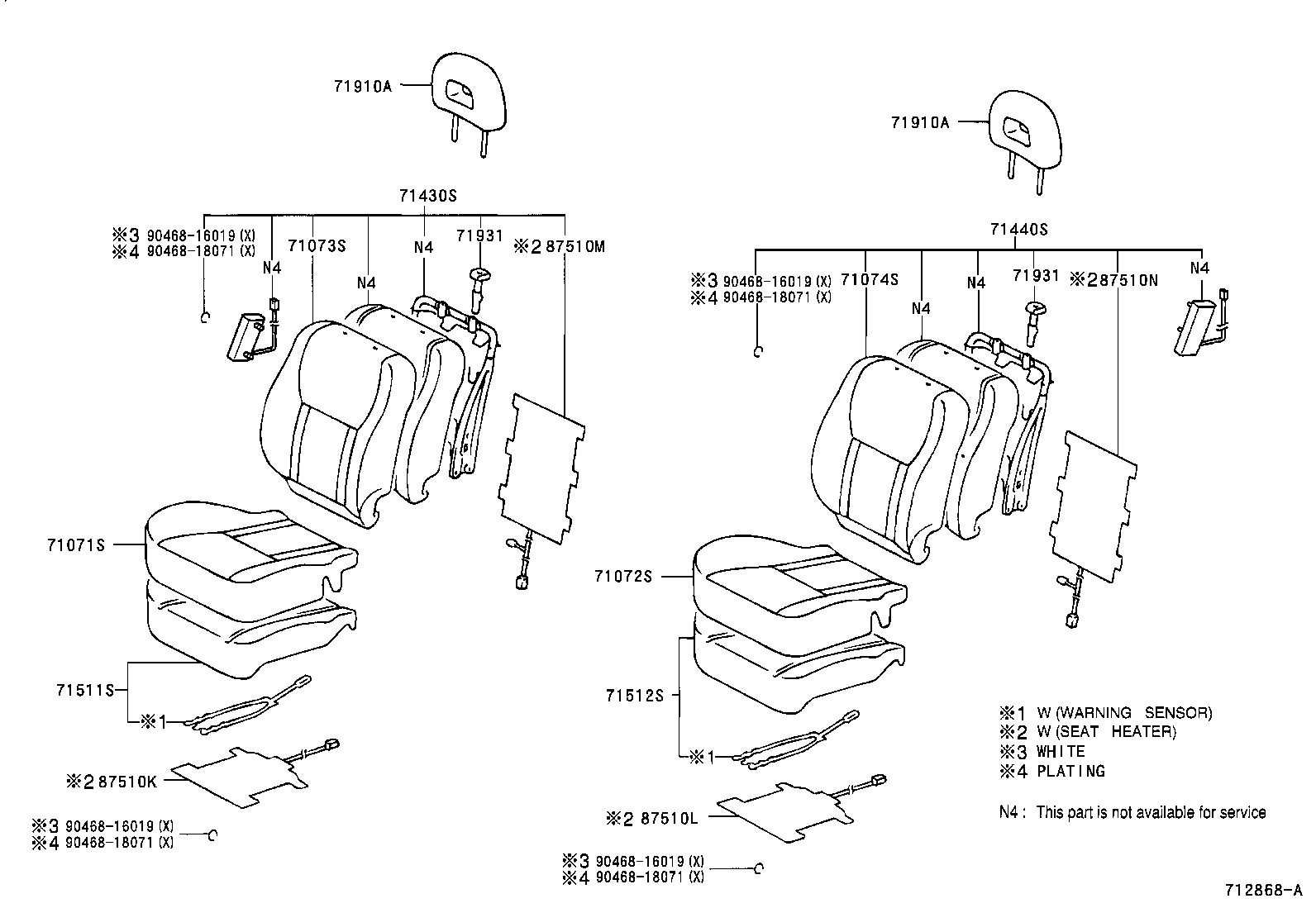  RAV4 |  SEAT SEAT TRACK