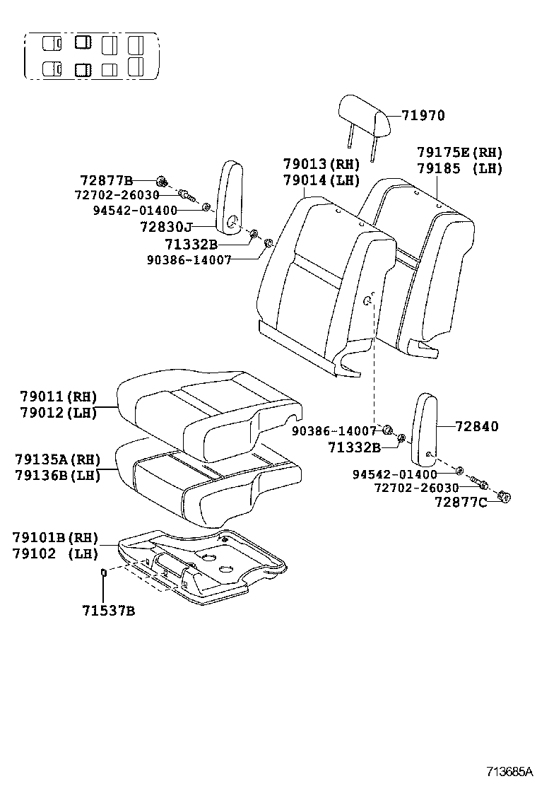  HIACE |  SEAT SEAT TRACK