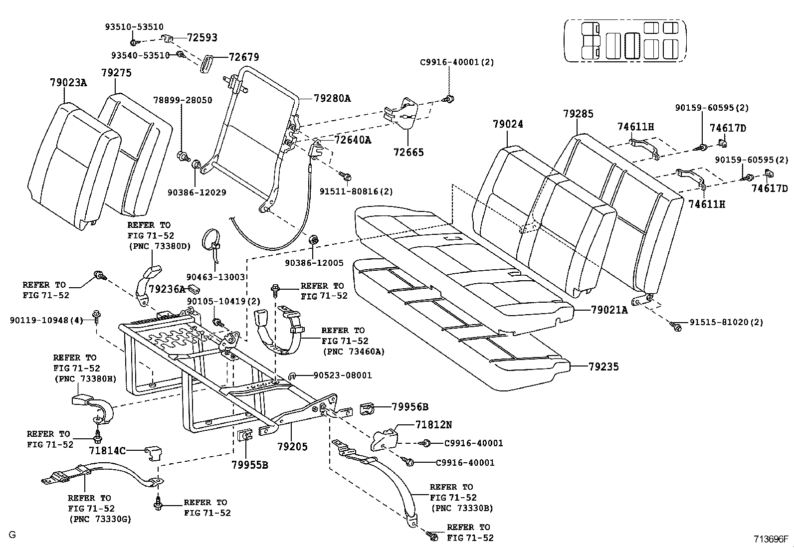  HIACE |  SEAT SEAT TRACK