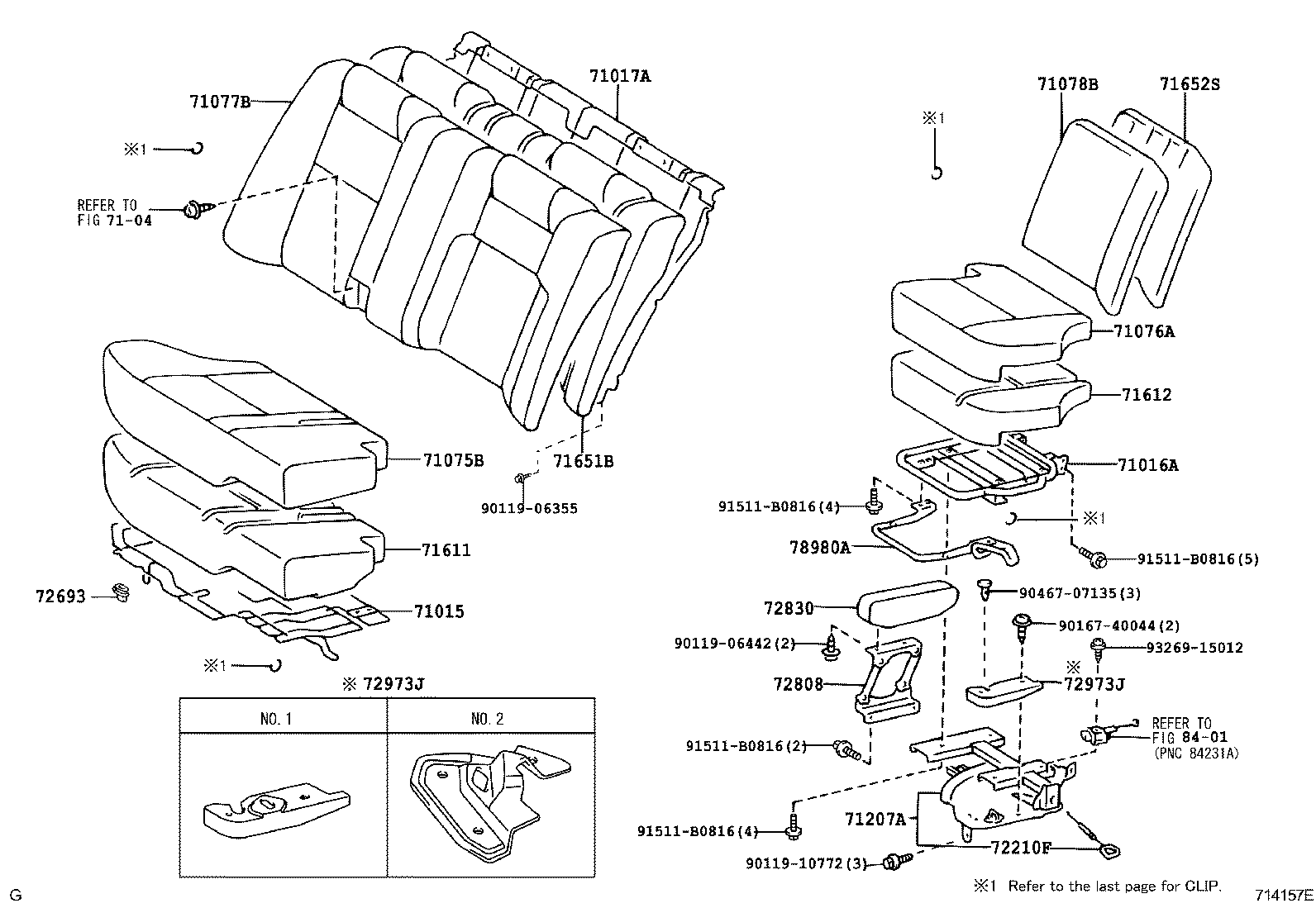  CROWN COMFORT |  REAR SEAT SEAT TRACK