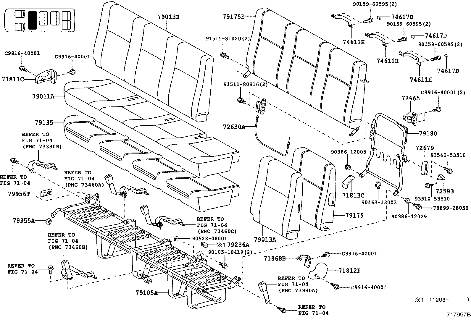  HIACE |  SEAT SEAT TRACK