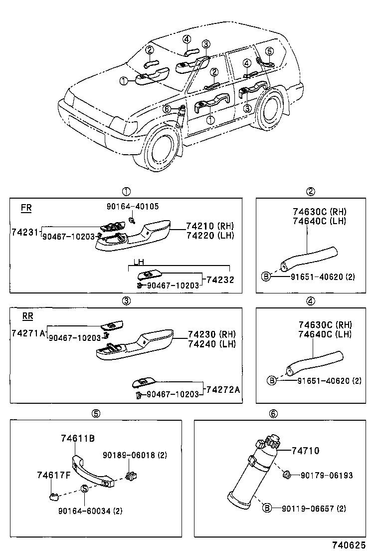  LAND CRUISER 90 |  ARMREST VISOR