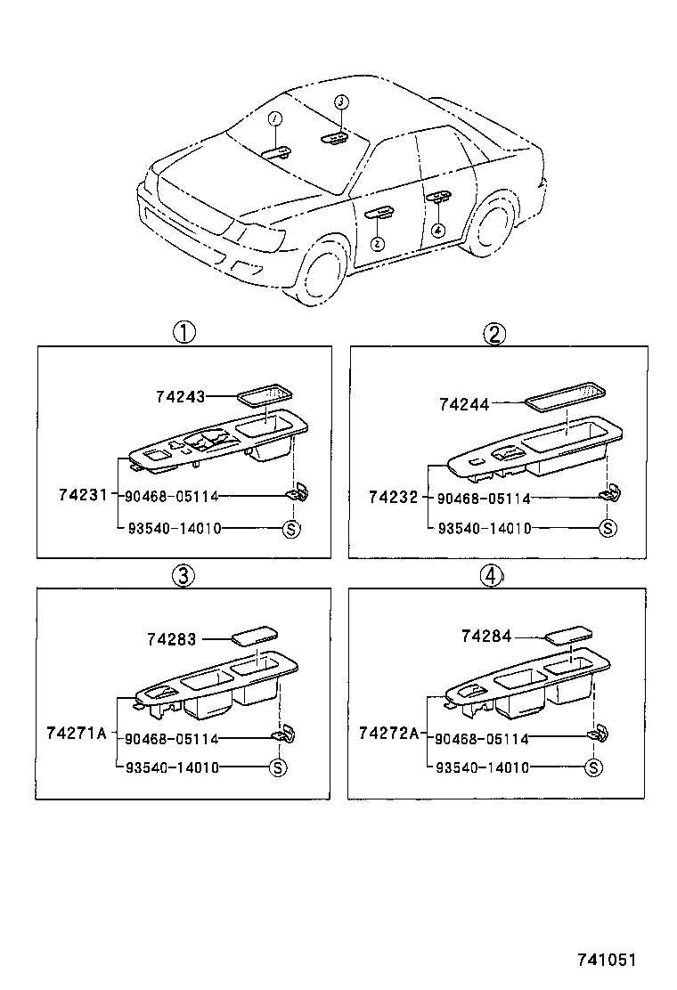  CAMRY |  ARMREST VISOR