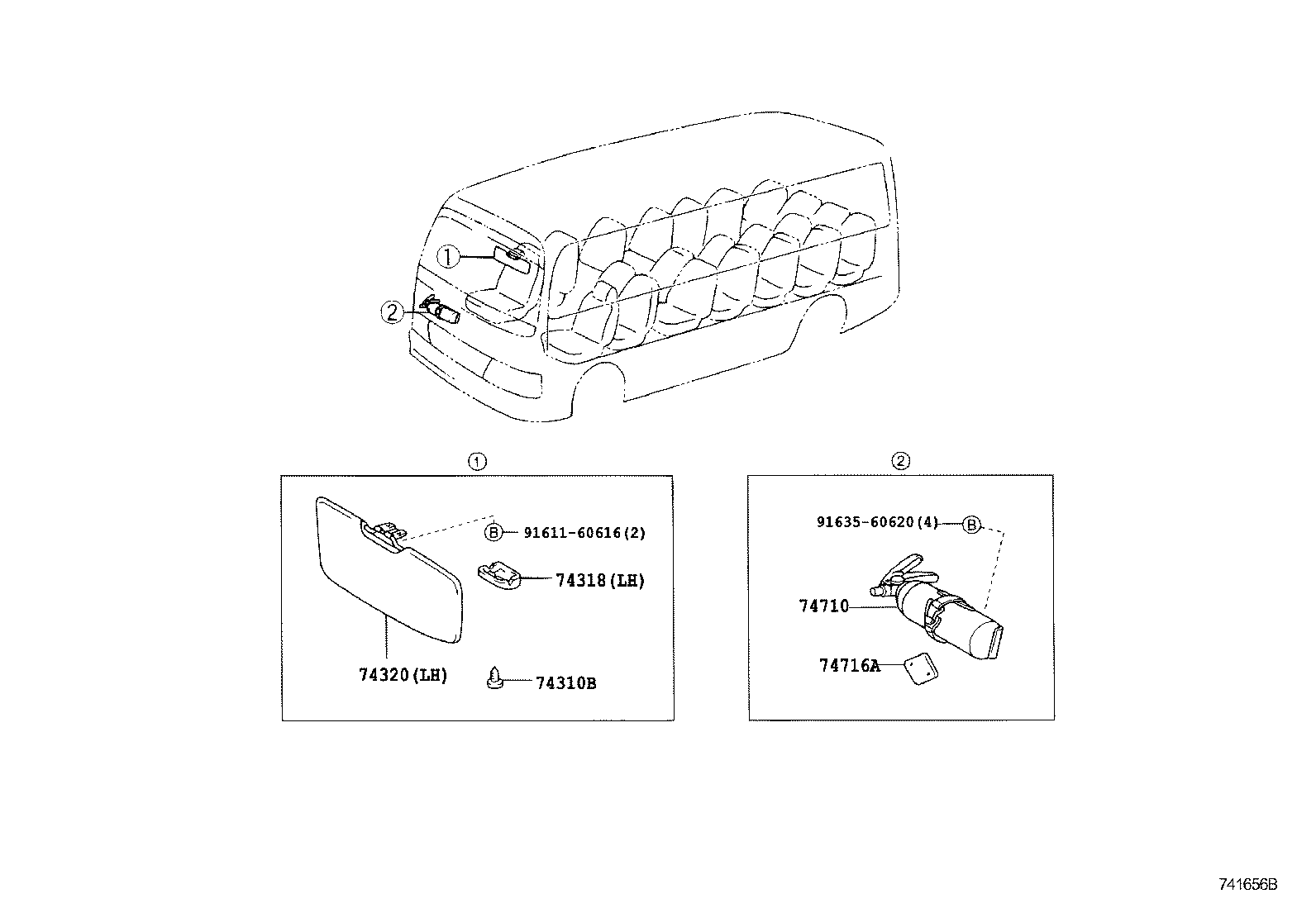  COASTER CHINA |  ARMREST VISOR