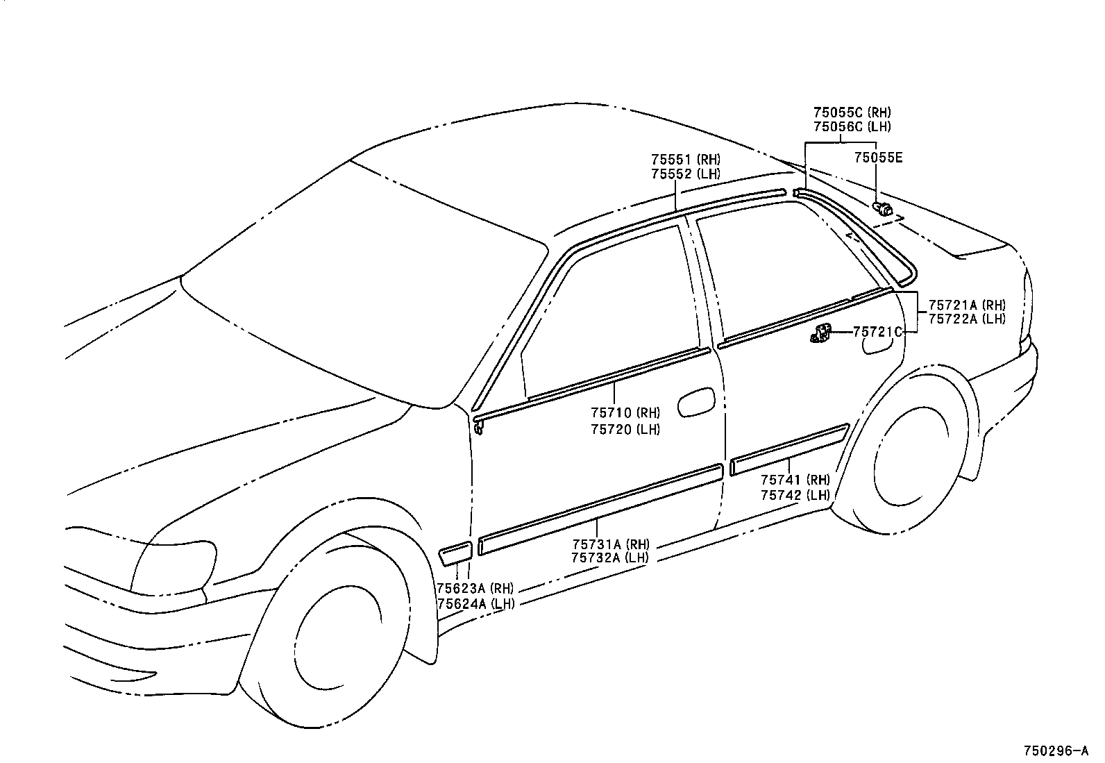  COROLLA |  SIDE MOULDING