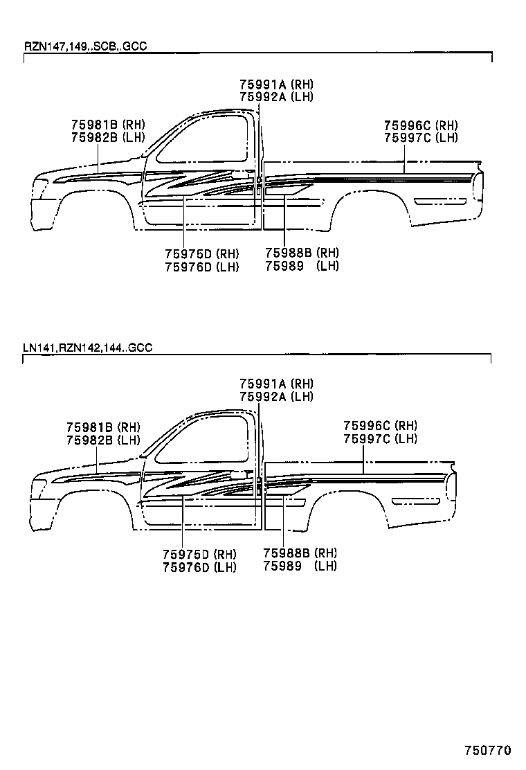  HILUX |  BODY STRIPE