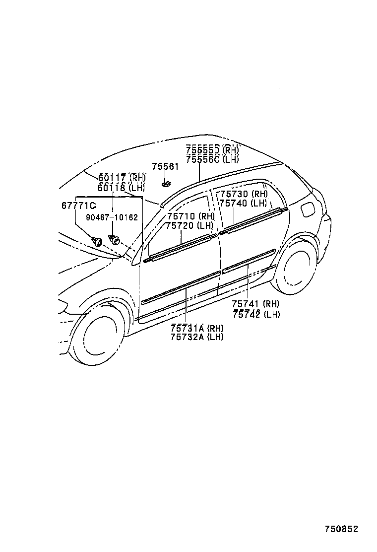  COROLLA |  SIDE MOULDING