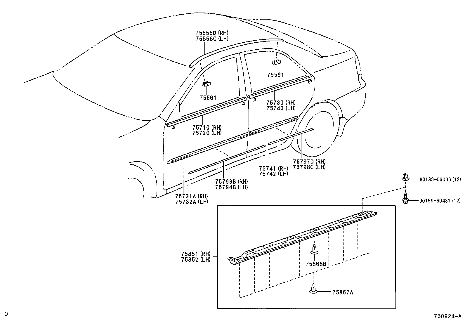  CAMRY |  SIDE MOULDING