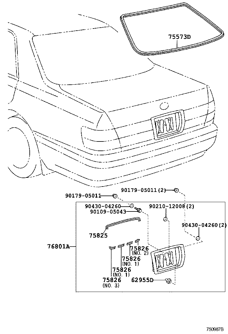  CROWN |  REAR MOULDING