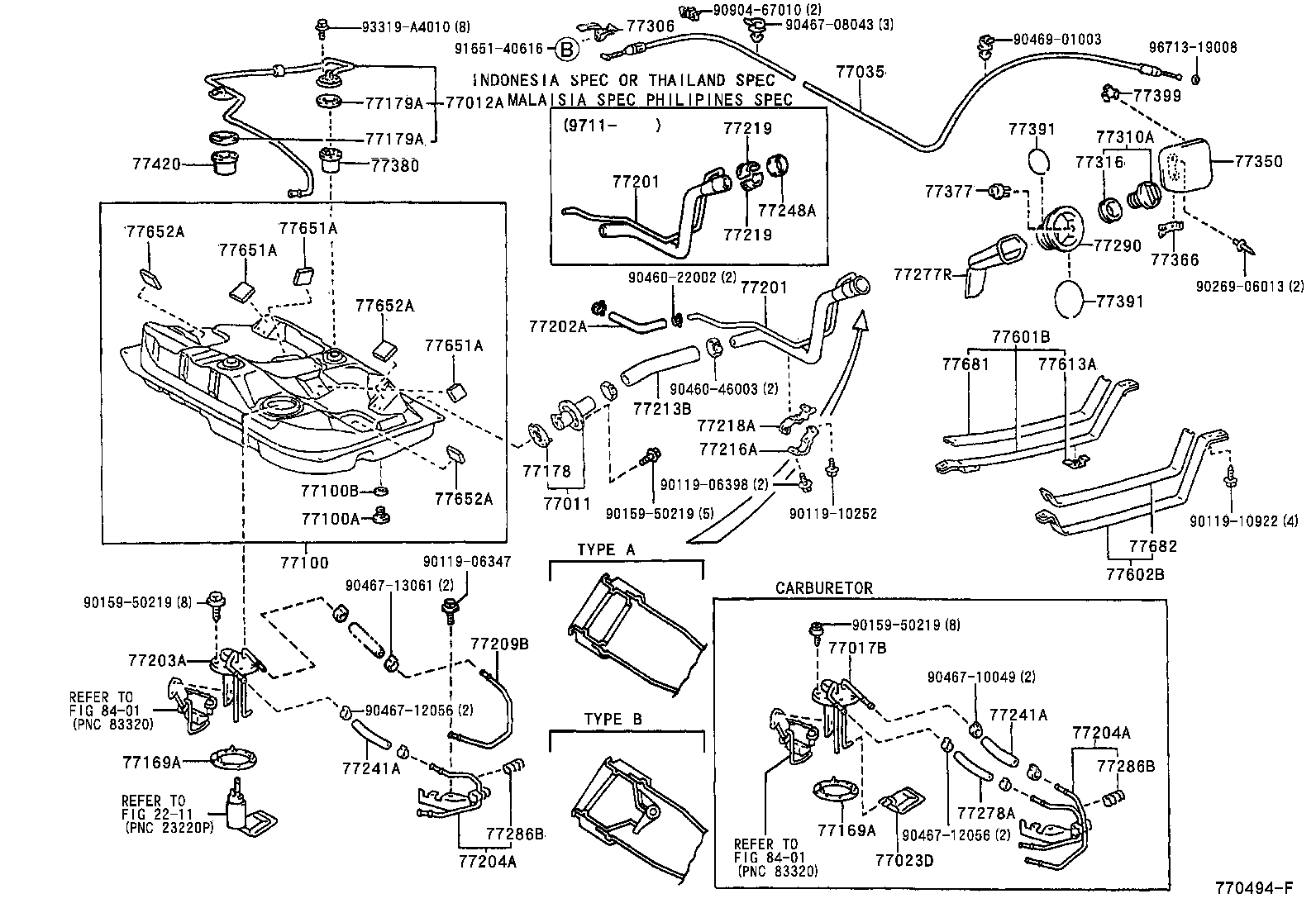  COROLLA |  FUEL TANK TUBE