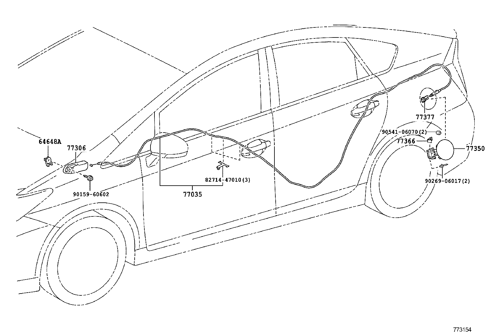  PRIUS PLUG IN HBD |  FUEL TANK TUBE