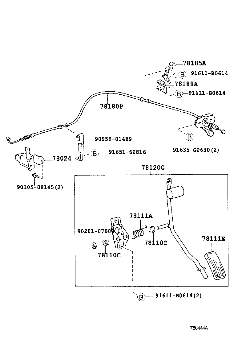  LAND CRUISER 90 |  ACCELERATOR LINK