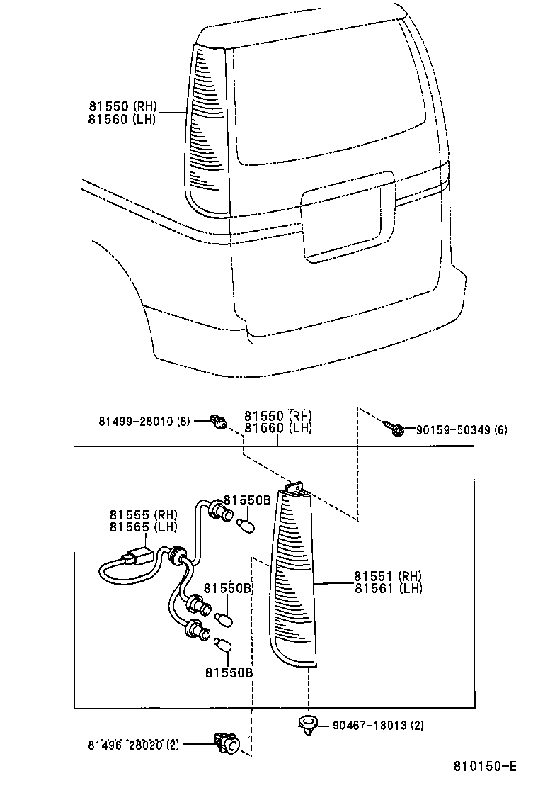  TOWNACE LITEACE |  REAR COMBINATION LAMP