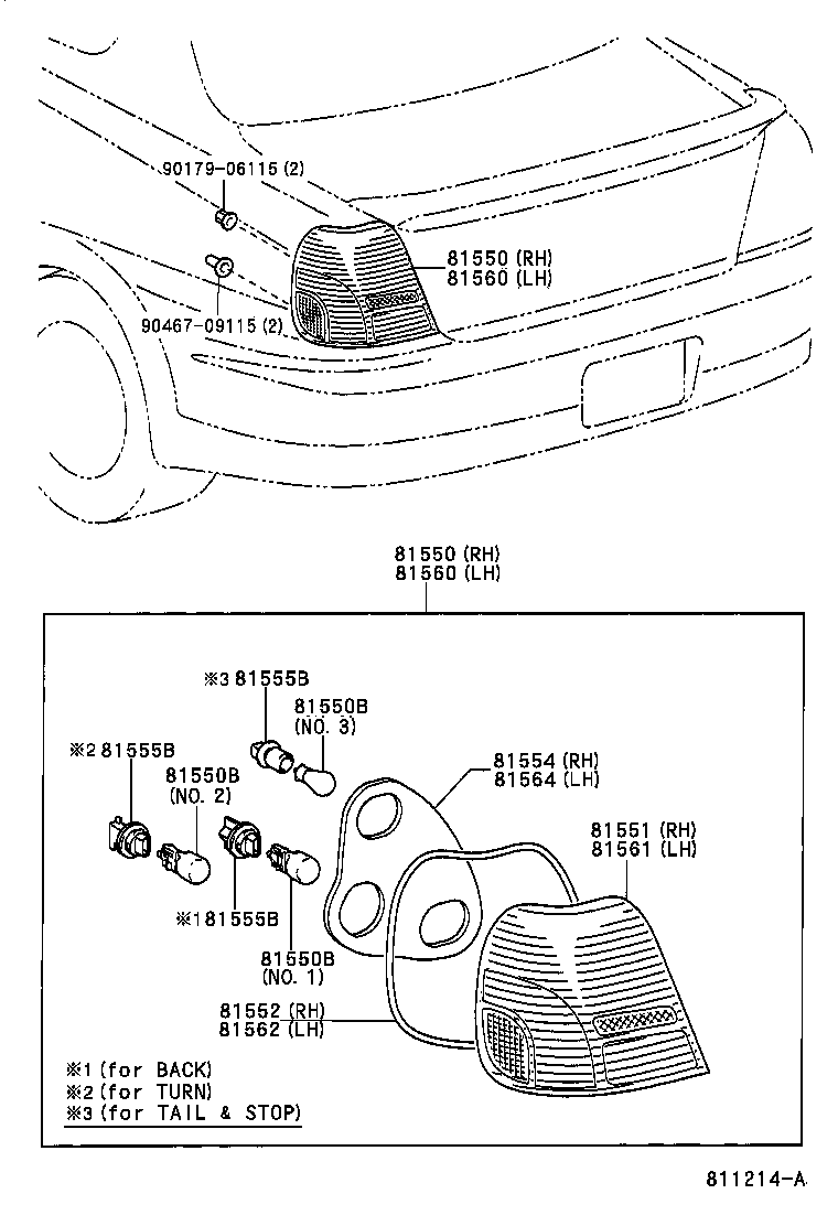  YARIS ECHO |  REAR COMBINATION LAMP