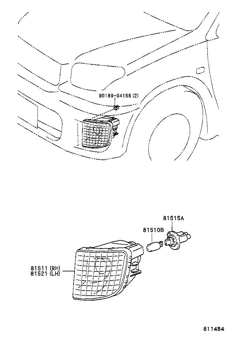  RAV4 |  FRONT TURN SIGNAL LAMP