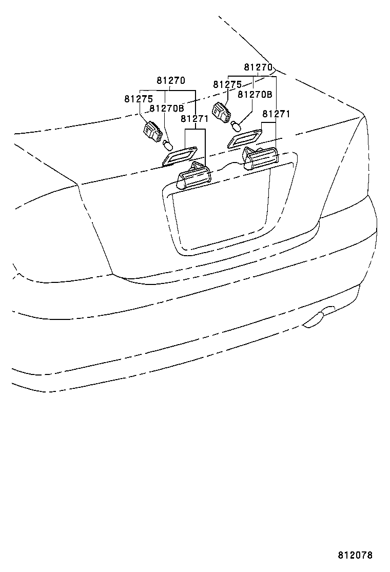  CAMRY |  REAR LICENSE PLATE LAMP