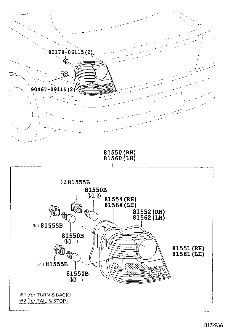  YARIS ECHO |  REAR COMBINATION LAMP