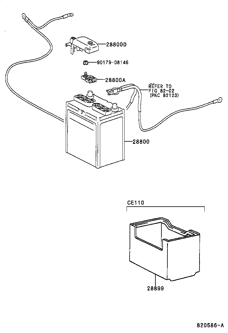  COROLLA |  BATTERY BATTERY CABLE