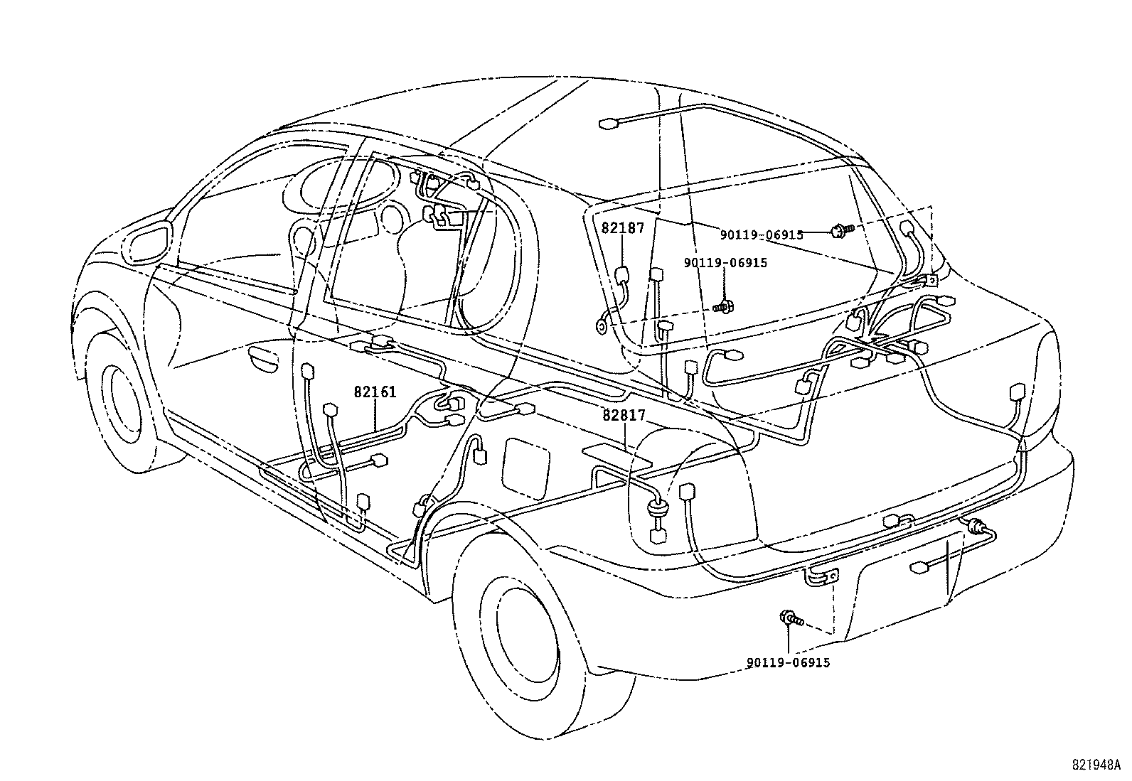  YARIS ECHO |  WIRING CLAMP